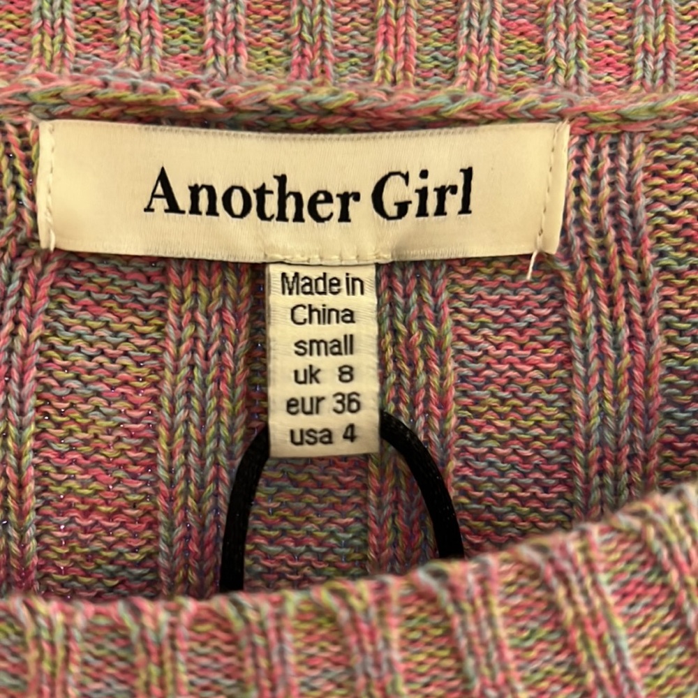 NWOT Multicolor long sleeve dress - Another Girl - Picture 5 of 8